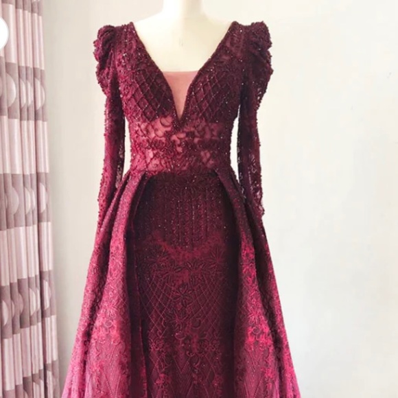 Burgundy Dress - Picture 3 of 4